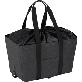 GhvyenntteS Eco Bag, 30L Foldable Shopping Bag, Cold Storage Bag, Large Capacity, Drawstring Included, Shopping Bag, Lightweight, Shopping Base, Durable, Reusable Shopping Bag, gray