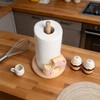 Sizikato Resin Paper Towel Holder, Delicious Donut Statue