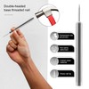 Ksrnsne Pack of 400 Seamless Nail with Double-Headed Skirting Thread