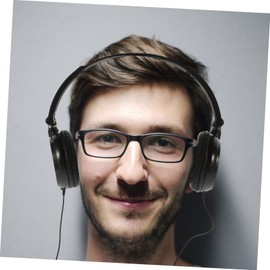 Operitacx Kopfhörer mit Mikrofon Faltbare Over Ear Headsets mit Lautstärkeregelung Kompatibel mit Smartphones Pc Laptop Tablet Schwarz Leicht Tragbar für Musikgenuss