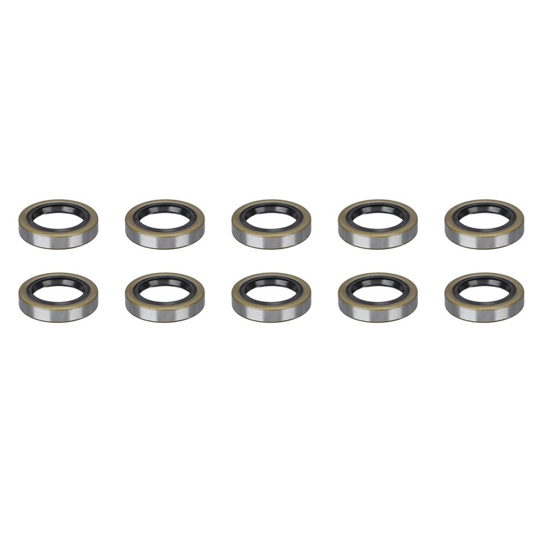 10PCS Double Lip Grease Seals High Hardness Trailer Axle Hub