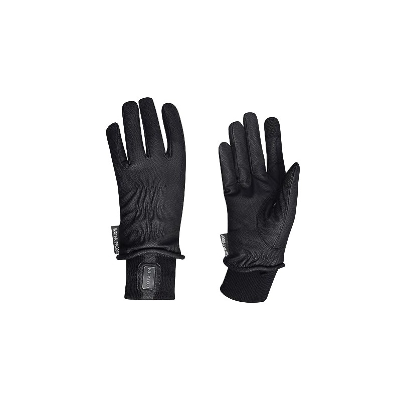 Dublin Synthetic Leather Waterproof Gloves - Black