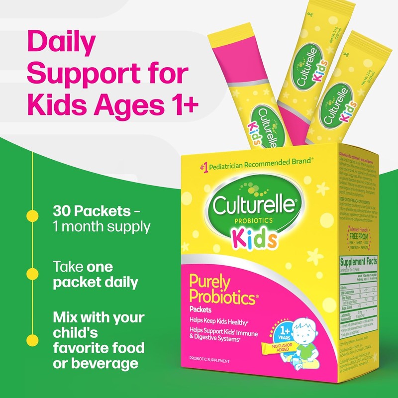 Culturelle Probiotics for Kids Packets, 30 Count