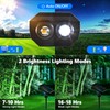 Flacchi Solar Lights Outdoor Waterproof - 2 Lighting Modes Solar