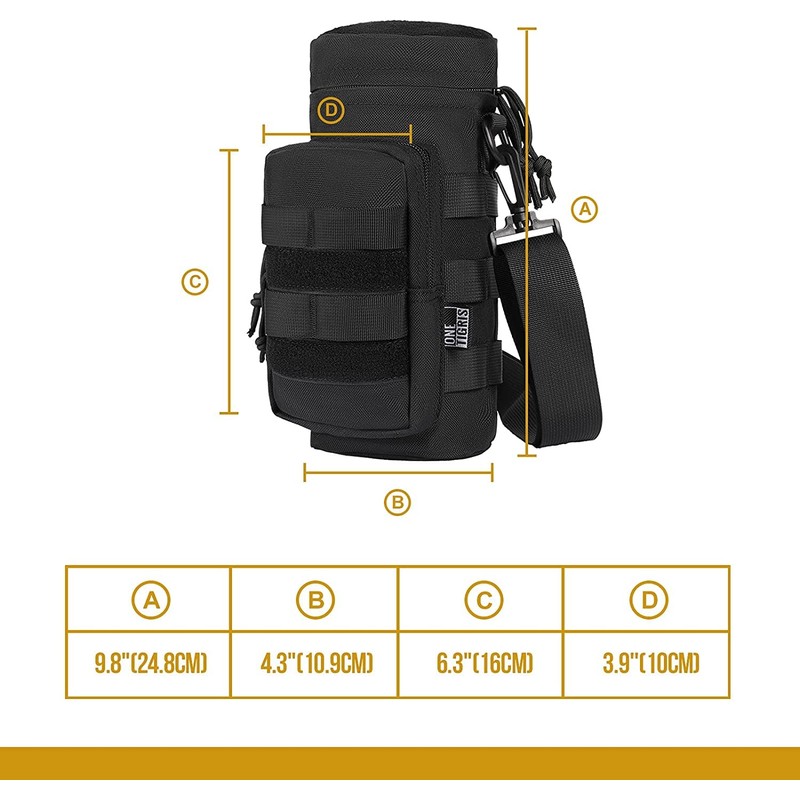OneTigris Sniper Bottle Pouch 1000D Nylon Tactical EDC Water Bottle