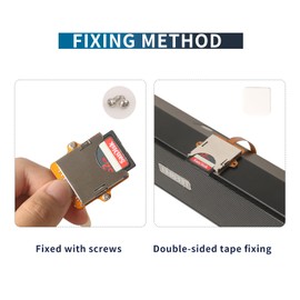 Micro SD Card to SD Card Extension Cable 3D Printer Adapter Cable FPC Material Memory Card Male and Female Adapters with Screw Holes Designed for Memory Cards Size External Conversion 3.9 in./15cm