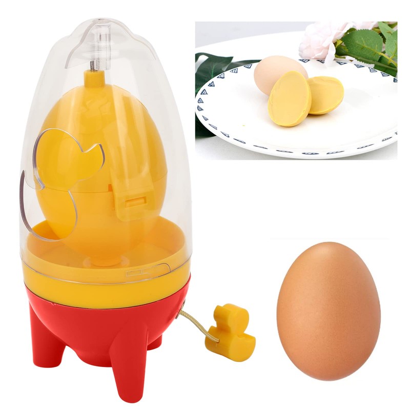 Egg Spinner for Boiled Golden Eggs, Hand Powered Egg White