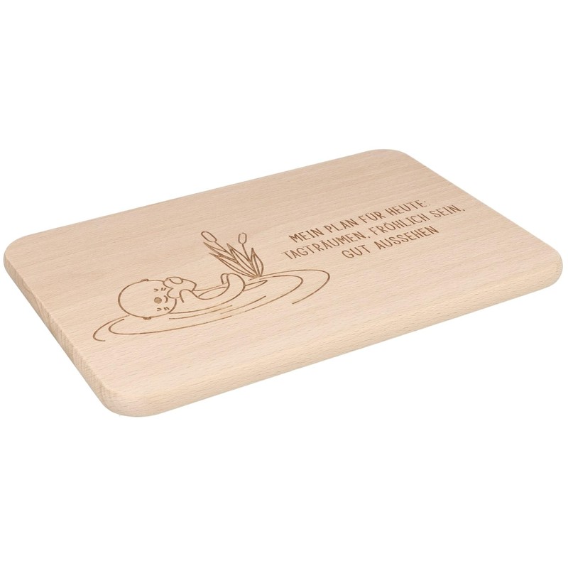 Spruchreif Wooden Breakfast Board with Engraving – Bread Board with