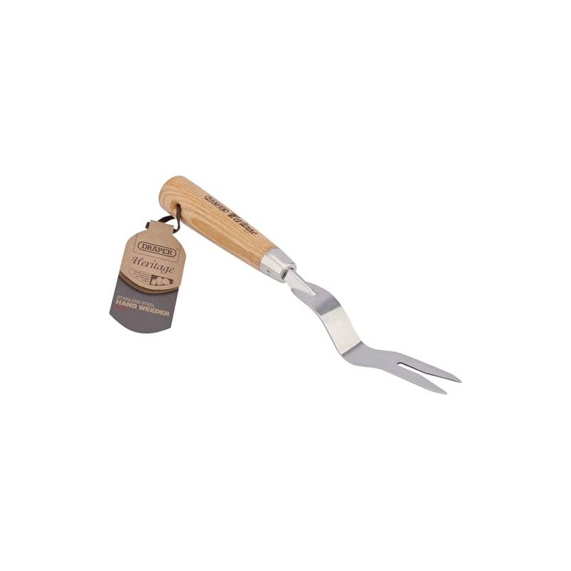 Draper Heritage 99027 Stainless Steel Hand Weeder with Ash Handle