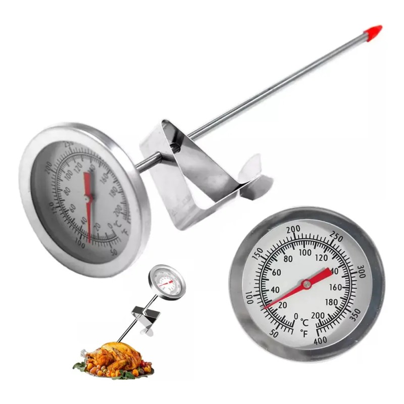 Termometro Aceite Cocina Caliente Café Acero Inox 0 A 200°c