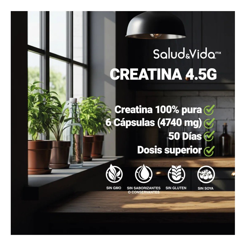 Creatina Monohidrato - 300 Cápsulas - S&v