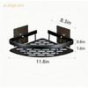 Suction Cup Shower Shelf (2-Tier & 3-Tier), Black Triangular Corner