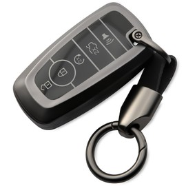 WNILIAN for Ford Key Fob Cover with Keychain TPU Key Case Fit for 2017-2025 Explorer Fusion Escape Edge Expedition F150 F250 F350 F450 F550 Maverick Mustang Bronco Sport Lincoln