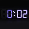 3D LED Digital Clock Dimmable Snooze Time Memory 12/24 Date