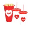 Valentines Movie Night At Home Date Night Set,Re-Usable Popcorn Holder,