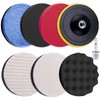 SIQUK Pack of 8 Polishing Sponges Car Polishing Pads 150