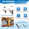 Set of 8 Heavy Duty 45 Degree Angle Brackets, 4x4