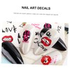 Healeved 8 Sets of Stylish Snake Skull Nail Art Stickers