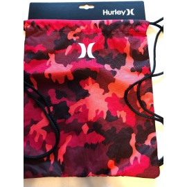 Hurley New Hurley Honor Roll Printed Cinch Sack Drawstring Beach Pool Gym Bag