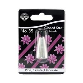 JEM Closed Star Piping Nozzle, Decorating Tip, no. 35