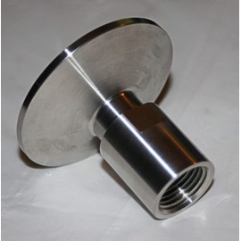 2" Sanitary Tri-clamp x 1/2" FNPT 304ss Adapter Fitting Debro SUS-304-2