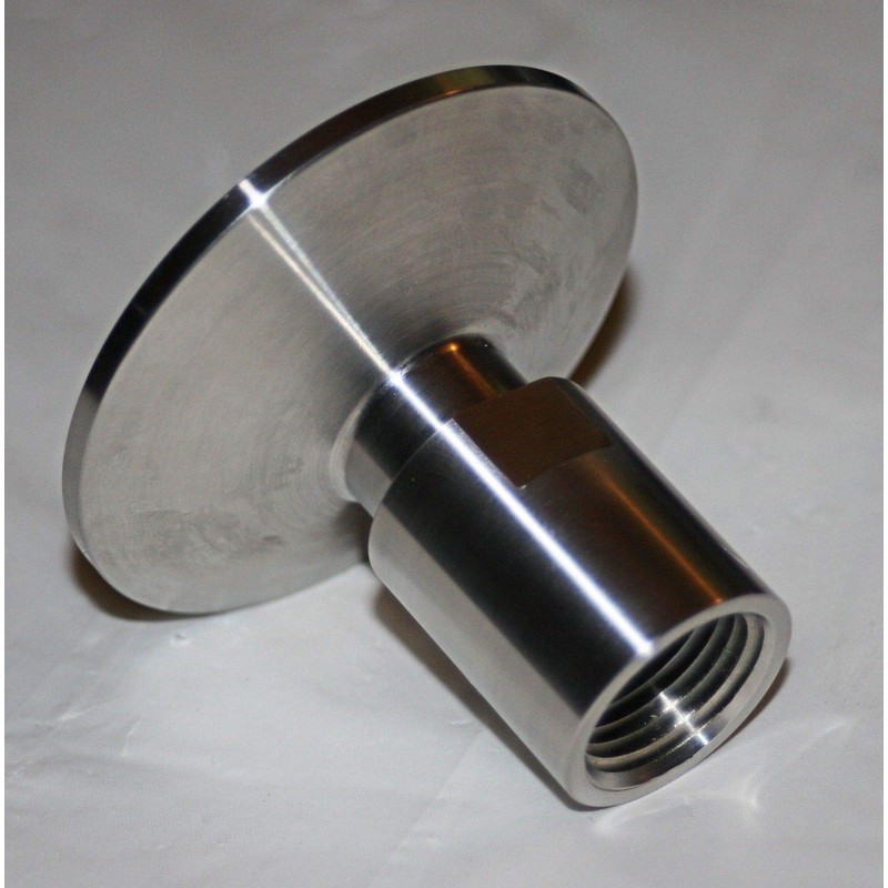 2" Sanitary Tri-clamp x 1/2" FNPT 304ss Adapter Fitting Debro