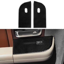 Car Window Lift Switch Trim Sticker Cover Carbon Fiber Decoration Fits for Ford F150 (2004-2008) / Lincoln Mark LT (2005-2008) Accessories (Rear)