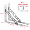 Gearmatte Heavy Duty Shelf Bracket, 16" Stainless Steel L Shaped