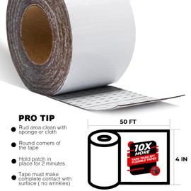 SEALWAY White RV Roof Sealant Tape, 4" x 50' Waterproof Repair Seal Tape – Extra Thick, UV-Resistant, Weatherproof Patch for Permanent Leak Sealing on RVs, Trailers, and Mobile Homes