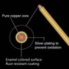 BENECREAT 0.5mm Gold Plated Copper Wire, Beading Craft Wire, Gold,