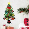 AWOCAN DIY Felt Christmas Tree Set Detachable Ornaments Door Wall