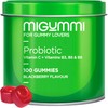 Intestinal Probiotic Gummies | 100 Gummies with Natural Blackberry Flavour