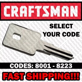 Craftsman 8075 Precut Replacement Toolbox Key llave