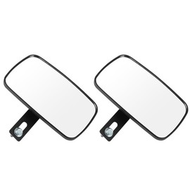 MOTOQUEEN Tractor Mirror Kit 8.7" x 5.4" Heavy Duty Iron for John Deere New Holland Bobcat More Loader/Boom Mount Easy Install(1 Pair)