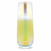 Sparkle and Bash Iridescent Stemless Champagne Flutes & Mimosa Glasses,