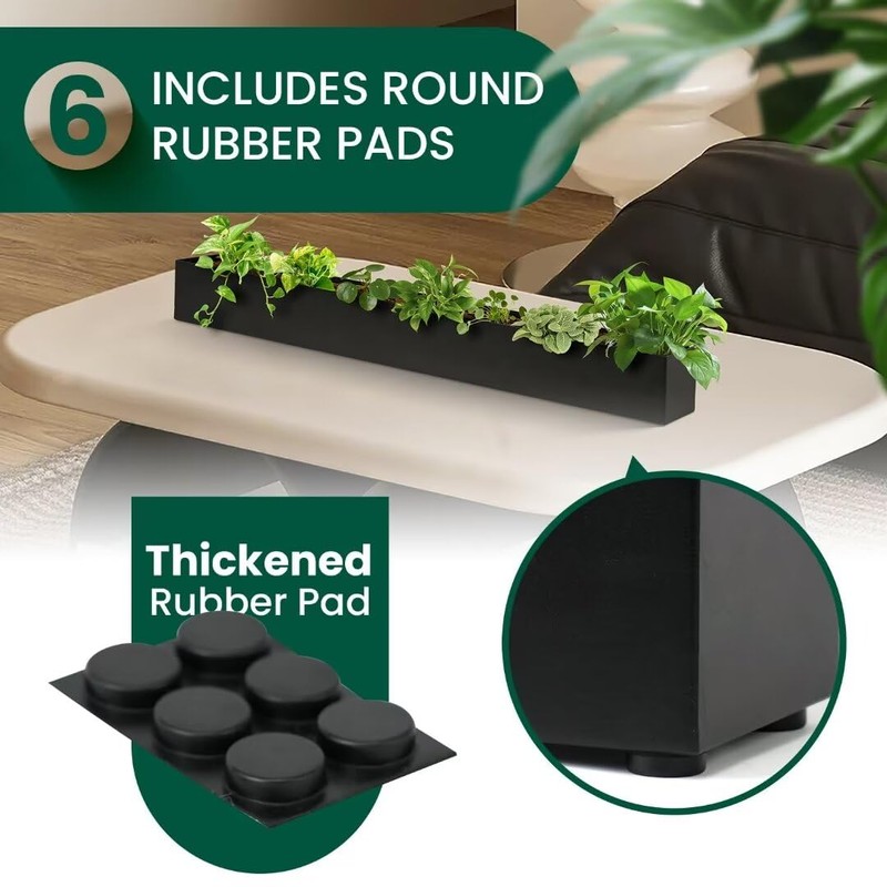 GZGNEEVL Trough Rectangle Planter Window Sill Planter Box Long Window