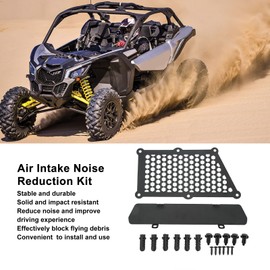 ATV Intake Noise Reduction Kit, Air Intake Noise Reduction Kit Aluminum Replacement for Can Am Maverick X3 MAX X DS Turbo