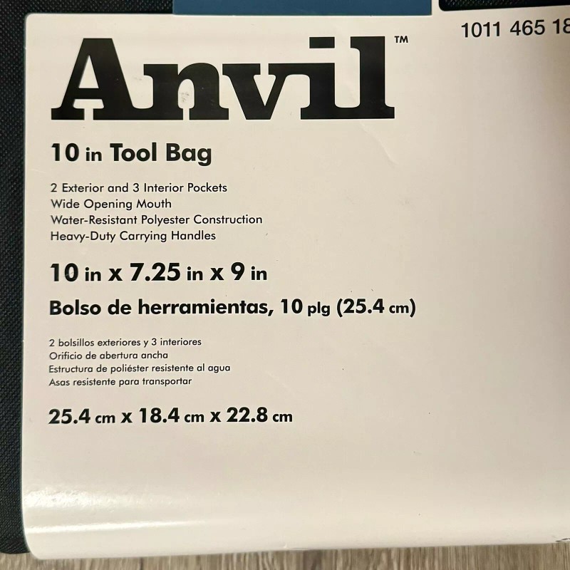 Anvil (3 Pack) NEW Anvil Tool Bags 10" 2 Exterior,