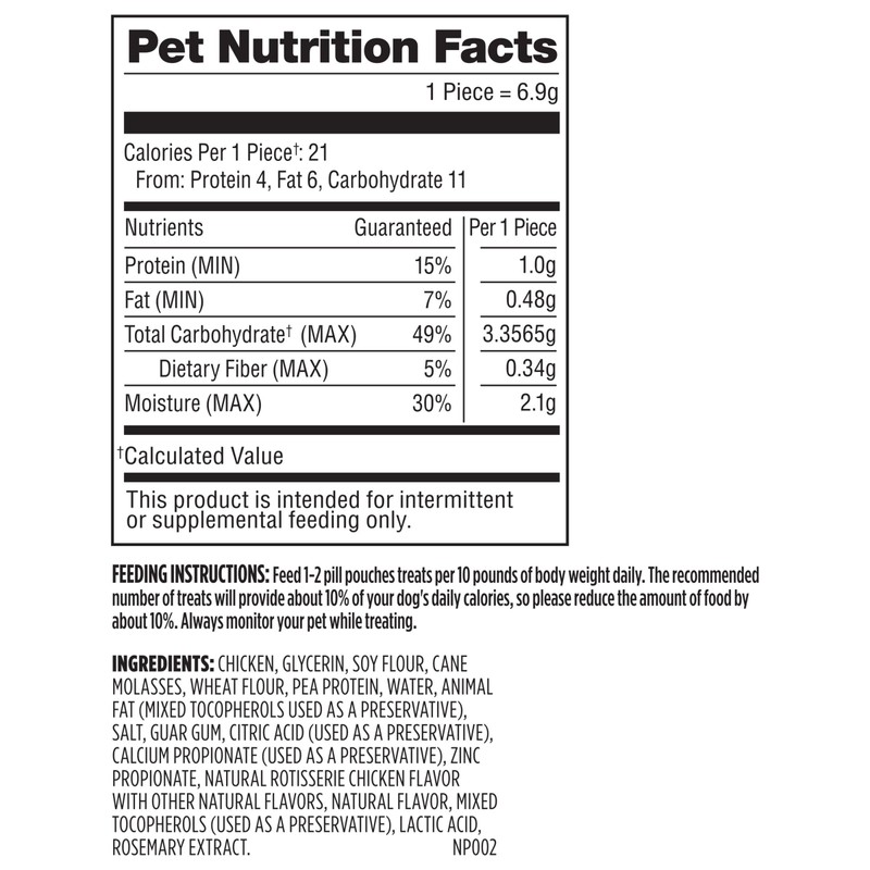 Milk-Bone Pill Pouches Dog Treats with Real Chicken, 30 Count