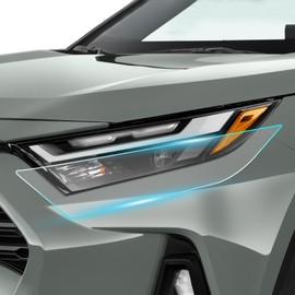 FDAIUN Toyota RAV4 Hybrid Car 2019-2024 Protection Film, TPU Protective Film, PPF Pre-Cut Film, Scratch Guard, Self-Healing Function, Car Wrapping Film Accessories, Transparent (Car Headlight 2