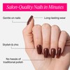 Nailboo Press On Nails, Salon-Quality Reusable Fake Nails for Fast