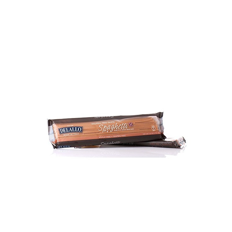 DeLallo Gluten Free Brown Rice, Spaghetti, 12 Ounce (Pack of