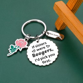 Big Sister Gifts for Teens, Christmas Gifts for Sister Sister-in-Law, Gag Gifts for Sisters from Sisters Adult, Sister Birthday Gifts from Sister, Funny Sister Keychain Gifts for Sister from Brother