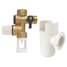 SOMATHERM FOR YOU - Kit consisting of 1 NC 20/27 Security Group (3/4 inch) brass neutral water with air right protection and 1 funnel trap. Forced organs for a water heater connection