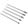 5pcs Rotary Tool Carbide Burr Set 150mm Double Grain Long