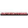 Car SUPERCHARGED Emblems Badges Metal Vehicle Decals Bumper Sticker Cool