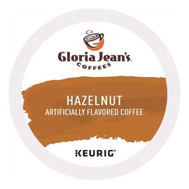 Gloria Jean's Coffees Hazelnut, Single-Serve Keurig K-Cup Pods, Flavored Medium Roast Coffee, 24 Count