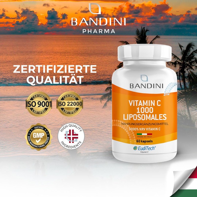 Bandini® Liposomal Vitamin C 60 Vegetable Capsules - Bandini Pharma