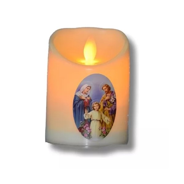VALSAN 5 Velas Led 7.5 X 10 Cm Imagenes Religiosas