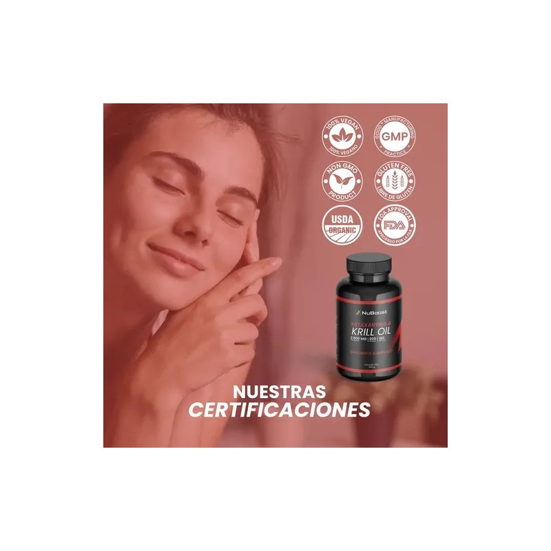 Aceite De Krill Nuboost 200 Cápsulas-salud Y Bienestar Sabor Sin